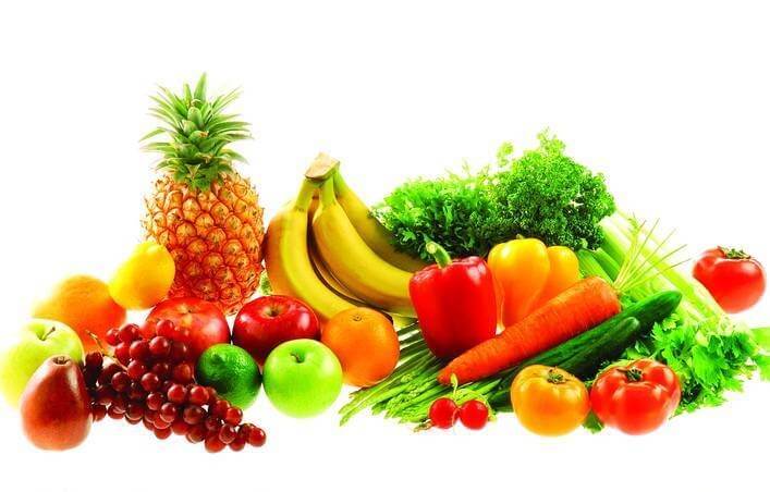 vegetables and fruits